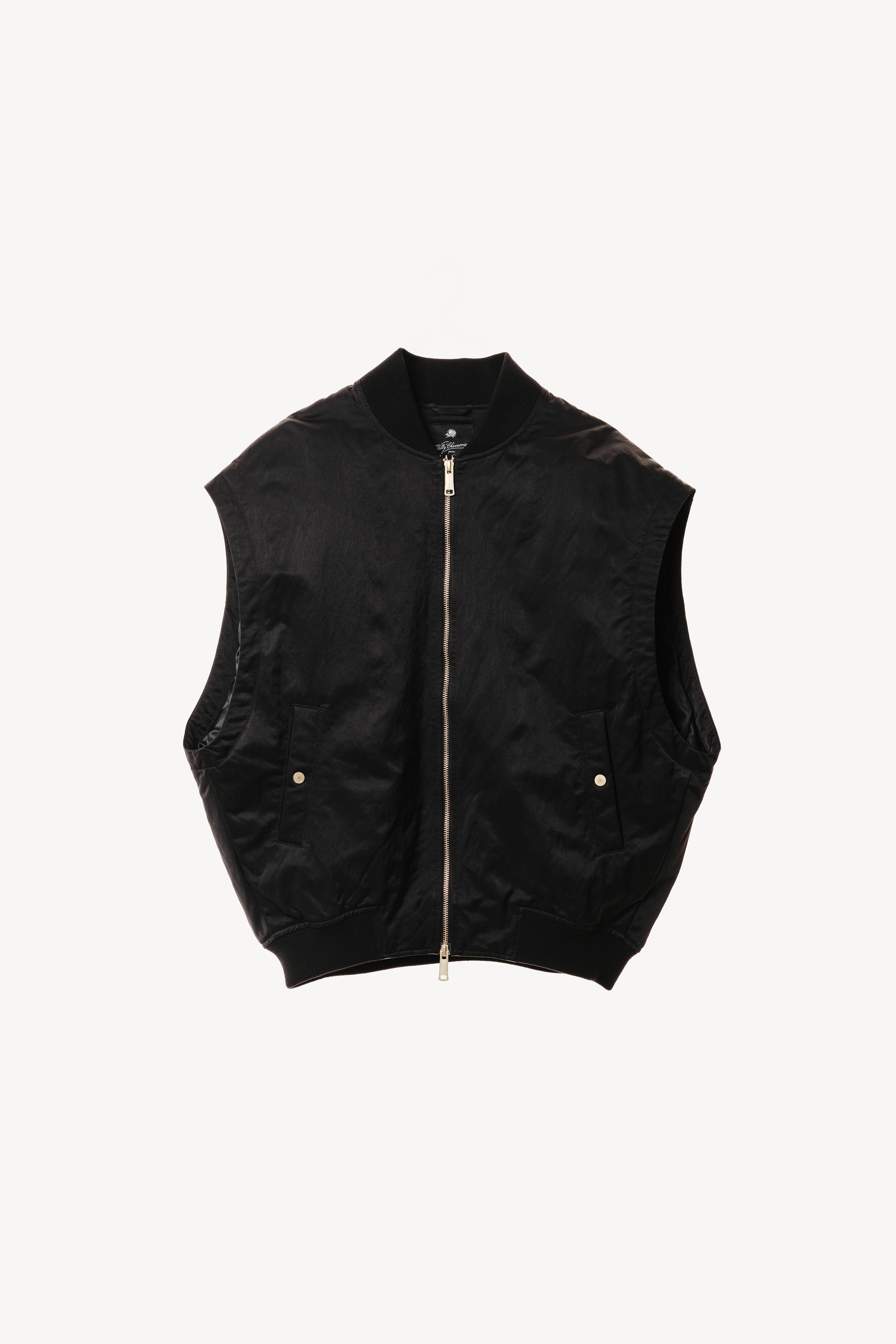 WILLY CHAVARRIA X ZARA オーバーサイズ ボンバーベスト - ブラック