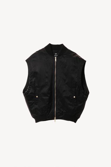 WILLY CHAVARRIA X ZARA OVERSIZE BOMBER GILET - Black by Zara