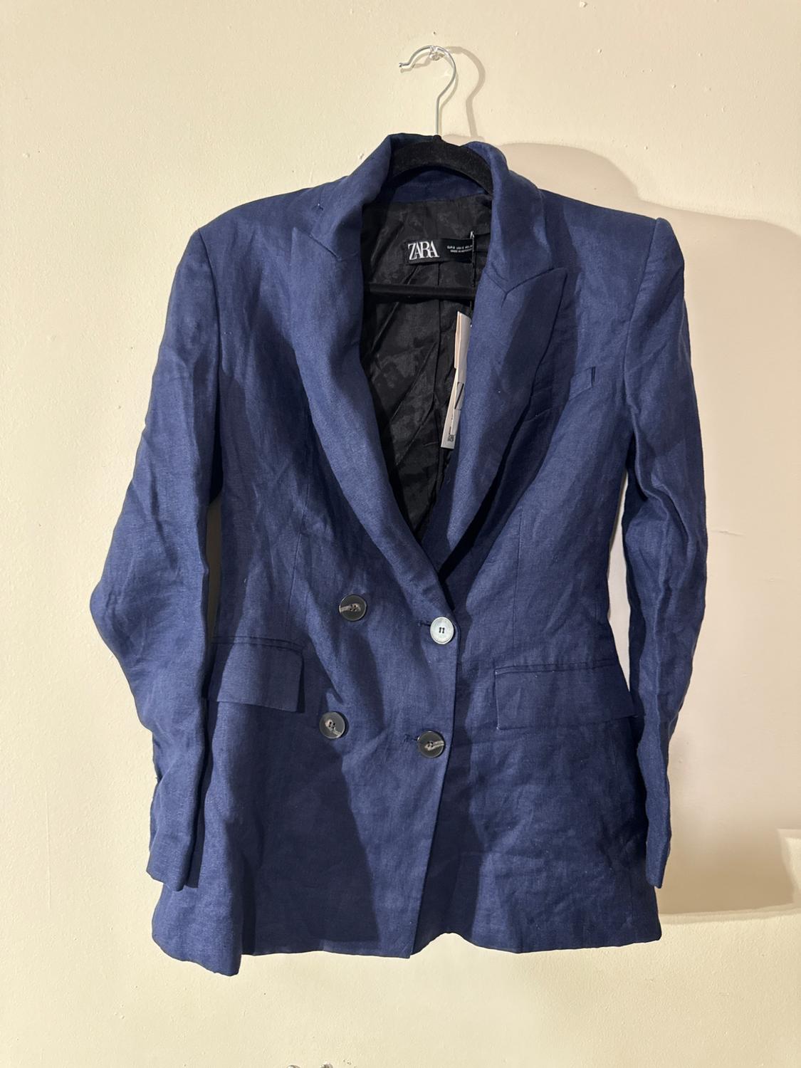 CROSSED LINEN BLAZER - Image 2
