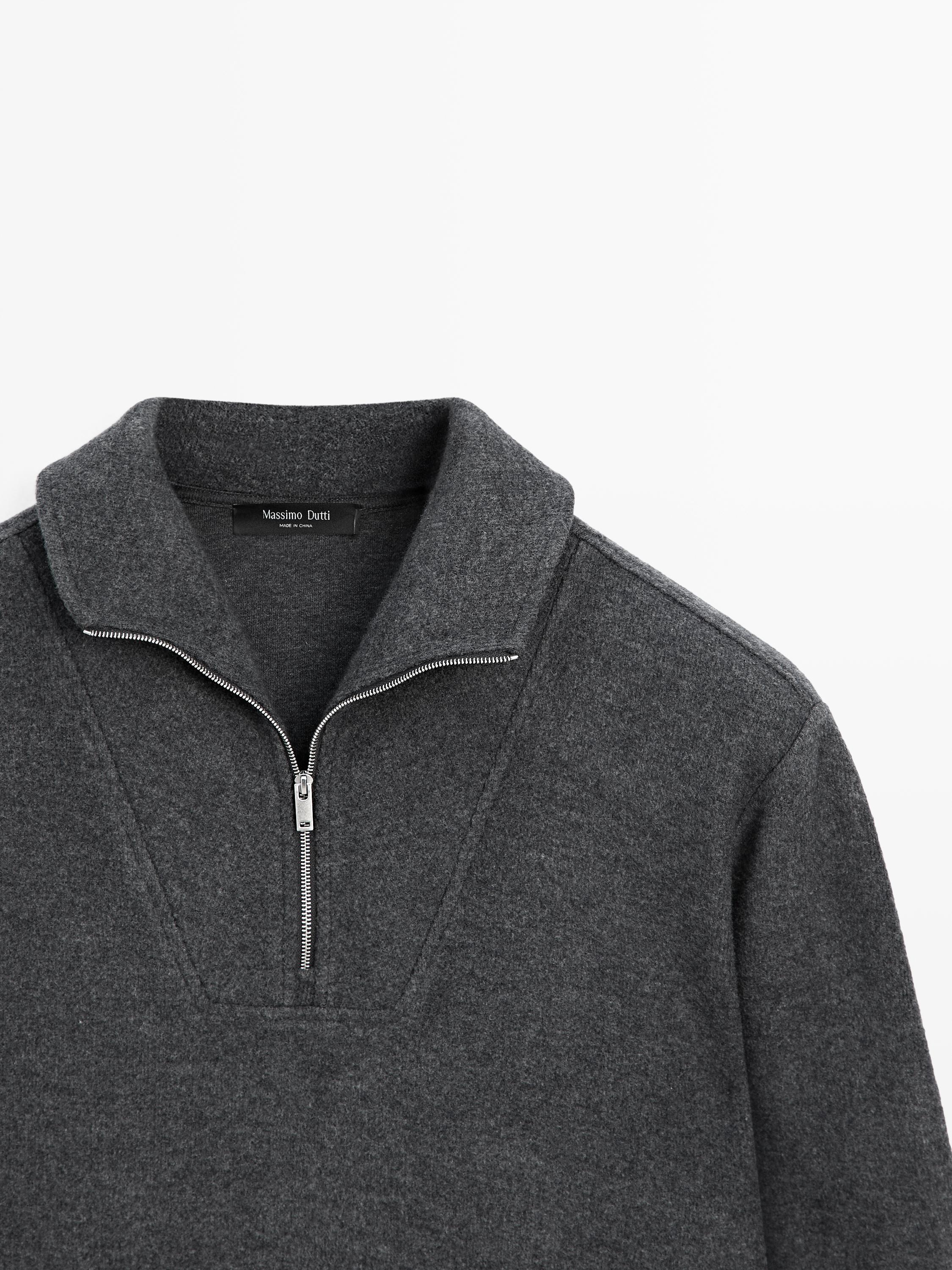 Polo coton demi-zippé