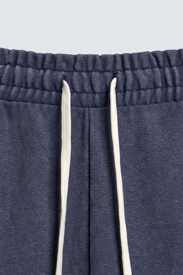 Wide-leg jogger trousers - Ink blue by Zara - Image 8