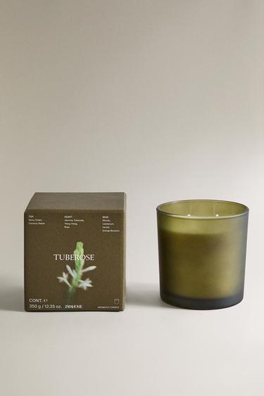 (350 G) TUBEROSE SCENTED CANDLE - Purple by Zara