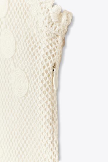 ZW COLLECTION EMBROIDERED COMBINED DRESS - Ecru by Zara - Image 6