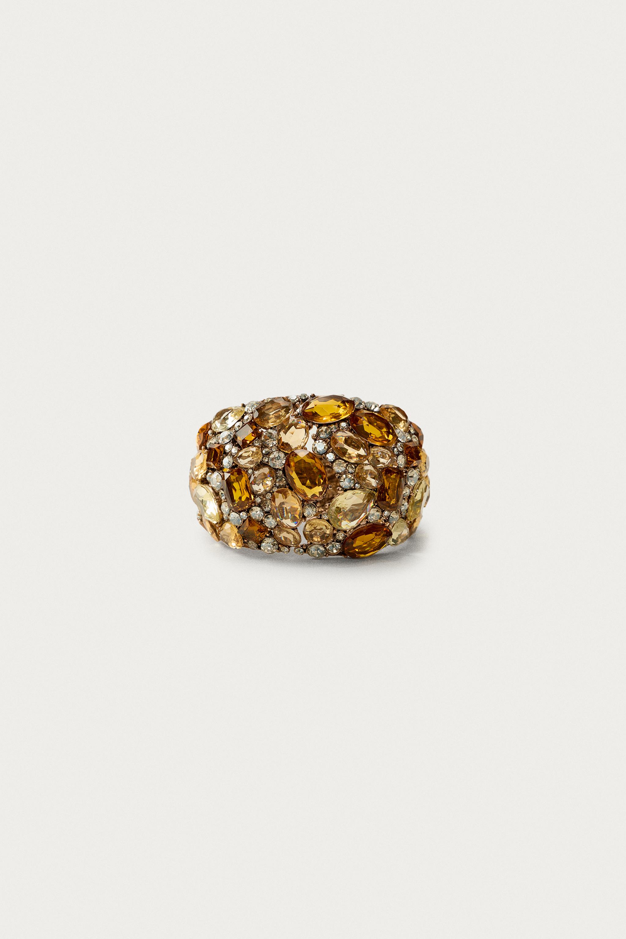 MARISA BERENSON X ZARA JEWELED METAL BRACELET