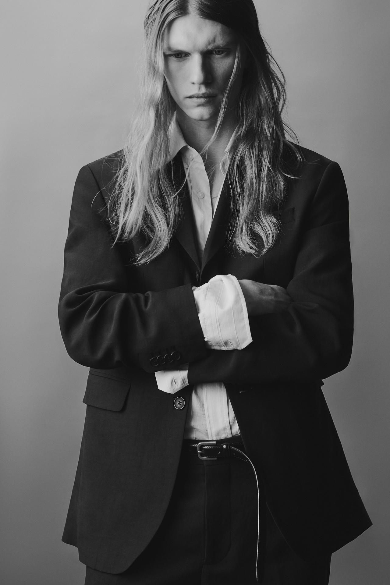 Рубашка в полоску из жаккарда + Ремень из кожи (AARON LEVINE X ZARA)