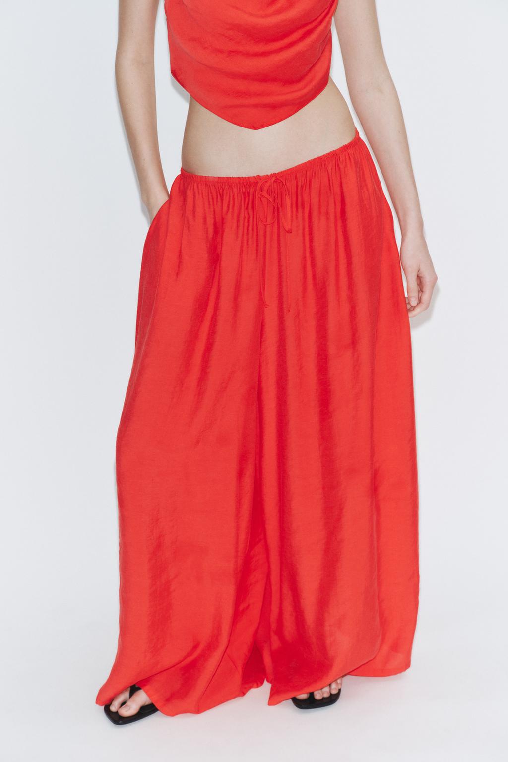 DRAWSTRING PALAZZO PANTS