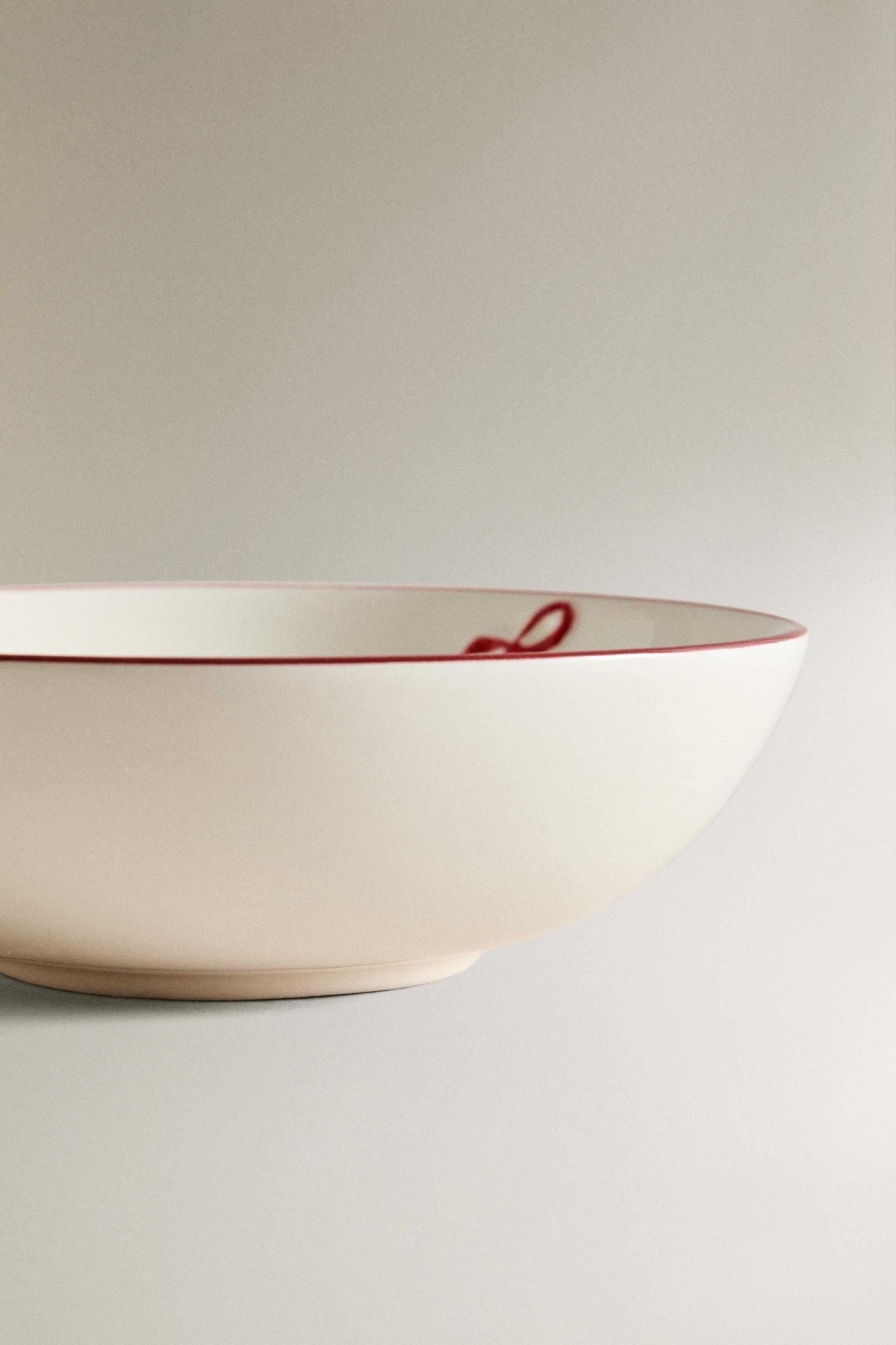 CHILDREN'S STONEWARE CHRISTMAS BOWL