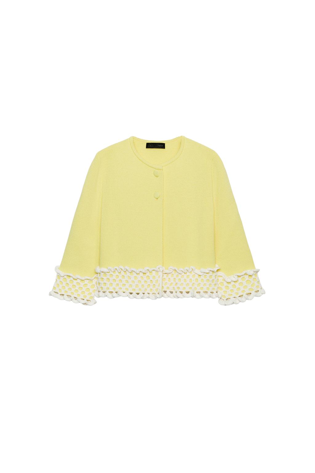 COMBINATION CROCHET KNIT JACKET - image 3