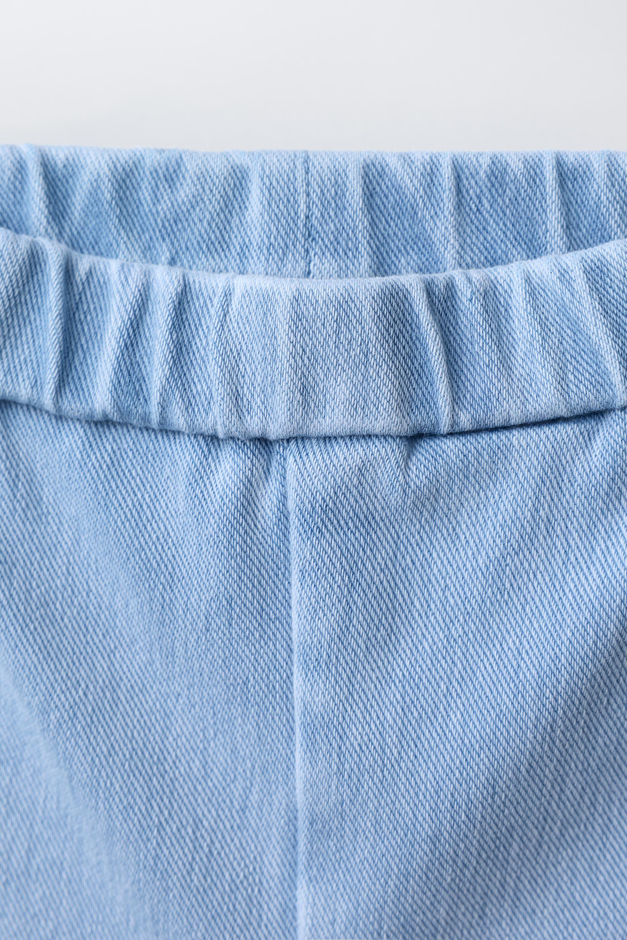 DENIM BIKE SHORTS