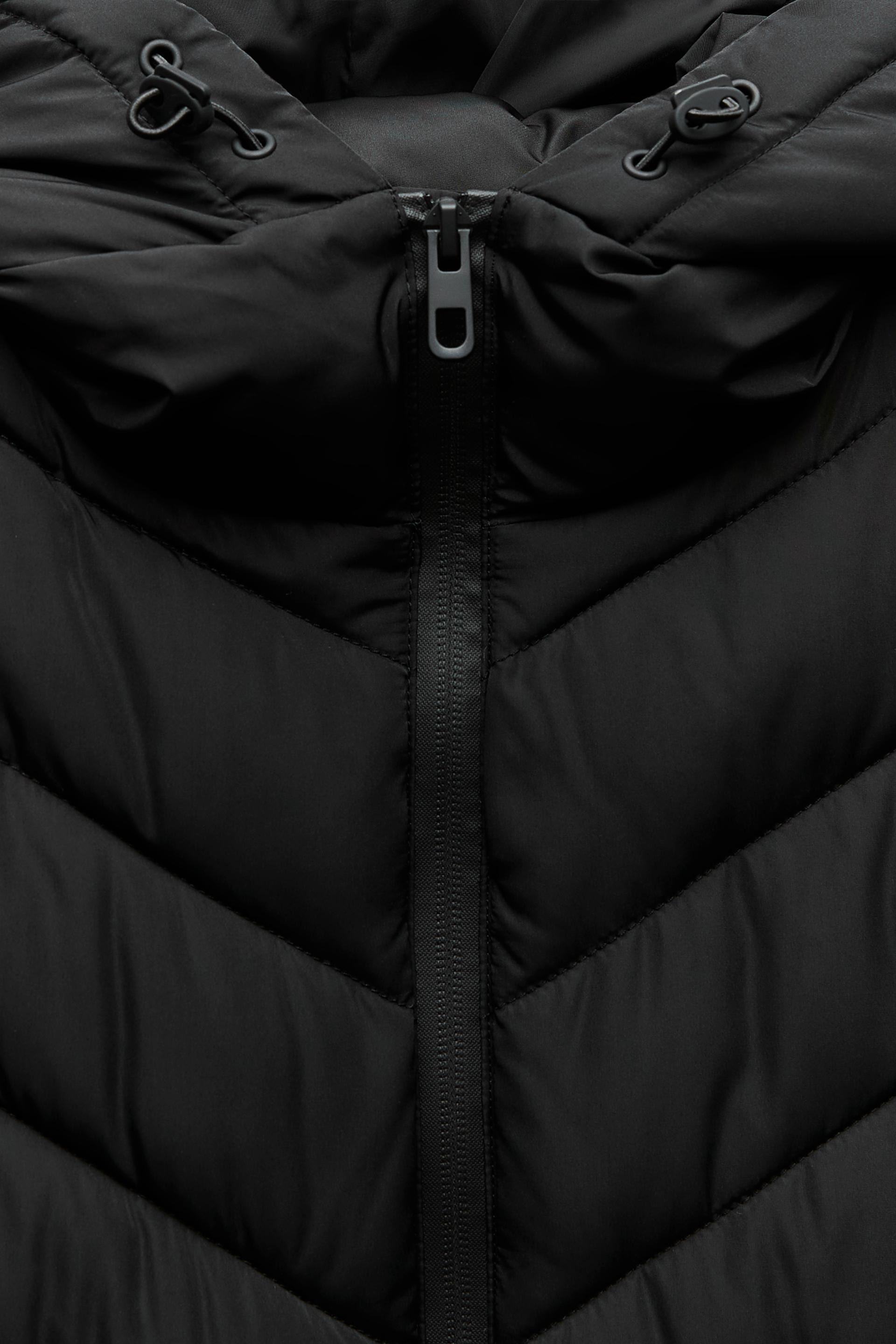 ZARA コントラストパフジャケット ブラック ZARA】コントラストパフジャケット ブラック | 8073/227 (ZARA