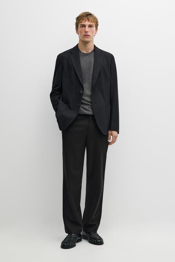Veste de costume 100 % laine, total look - Bleu marine de Zara - Image 0