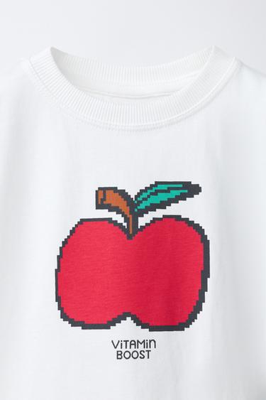 T-SHIRT IMPRIMÉ FRUIT - Blanc de Zara - Image 2