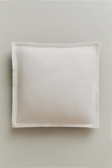 PERCALE CUSHION COVER - White by Zara