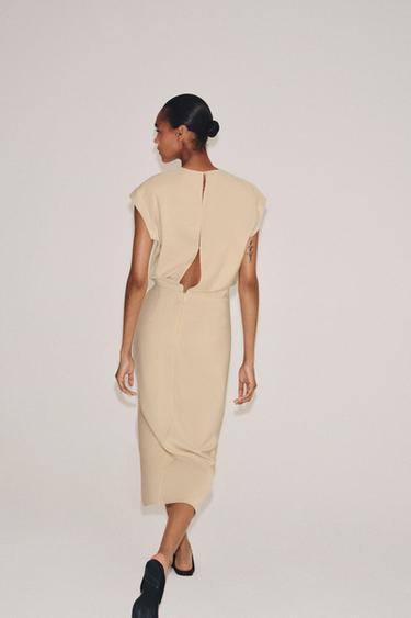 ZW COLLECTION MIDI DRESS WITH RUFFLES - Mid-ecru by Zara - Image 2