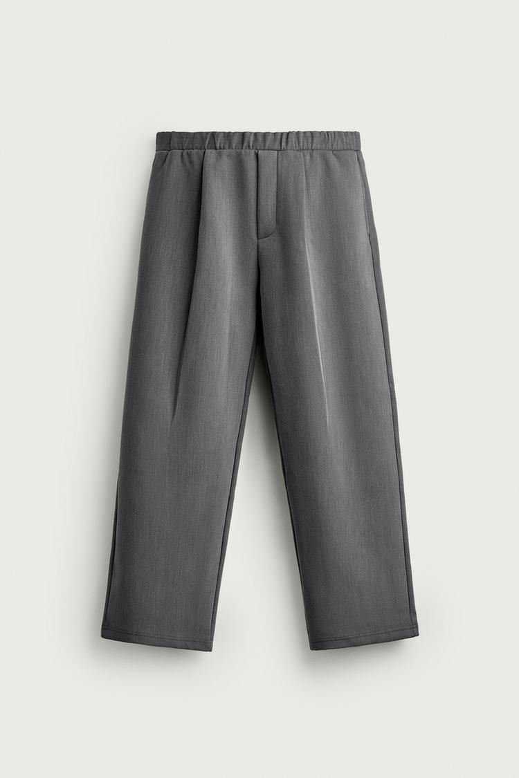 Pantalon wide fit pliegues