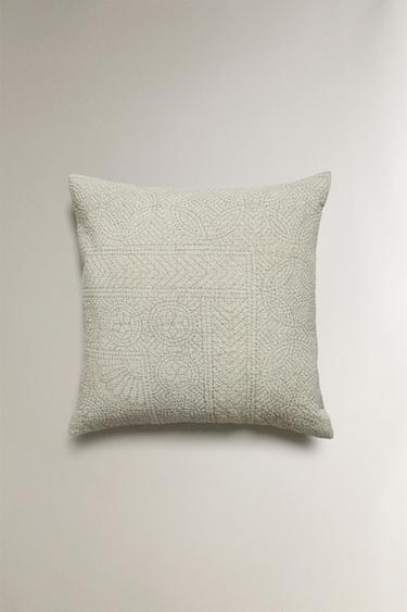 HOUSSE DE COUSSIN BRODERIES - Bleu clair de Zara - Image 0