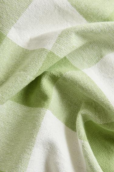 NAPPE COTON VICHY - Vert de Zara - Image 3