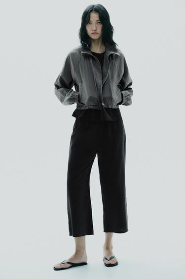 Zara 運動衫外套 - 斑紋藍色 - 圖片 0