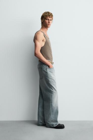 BAGGY FIT JEANS - Aquamarine by Zara