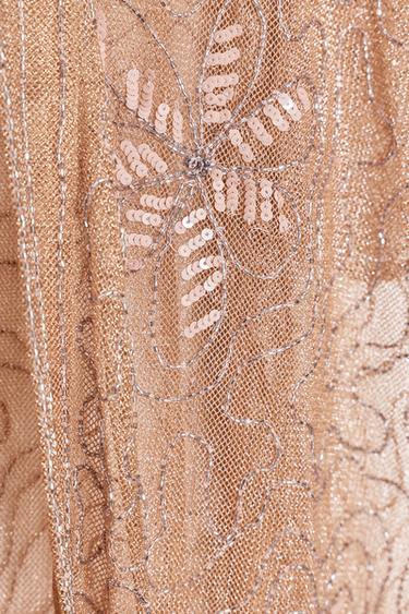 ZW COLLECTION EMBROIDERED BLOUSE - Pale pink by Zara - Image 8