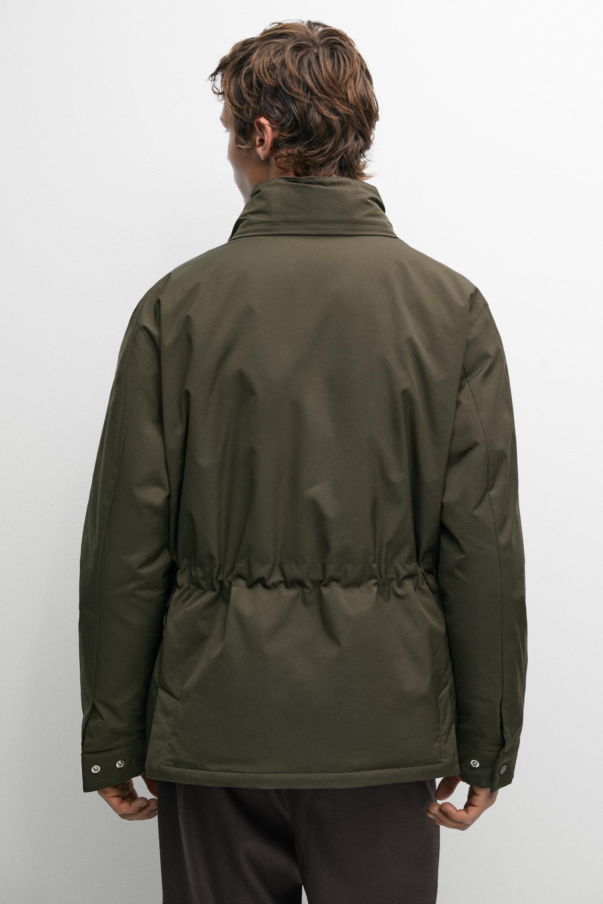Down jacket with pocket details - Dark navy | ZARA United States