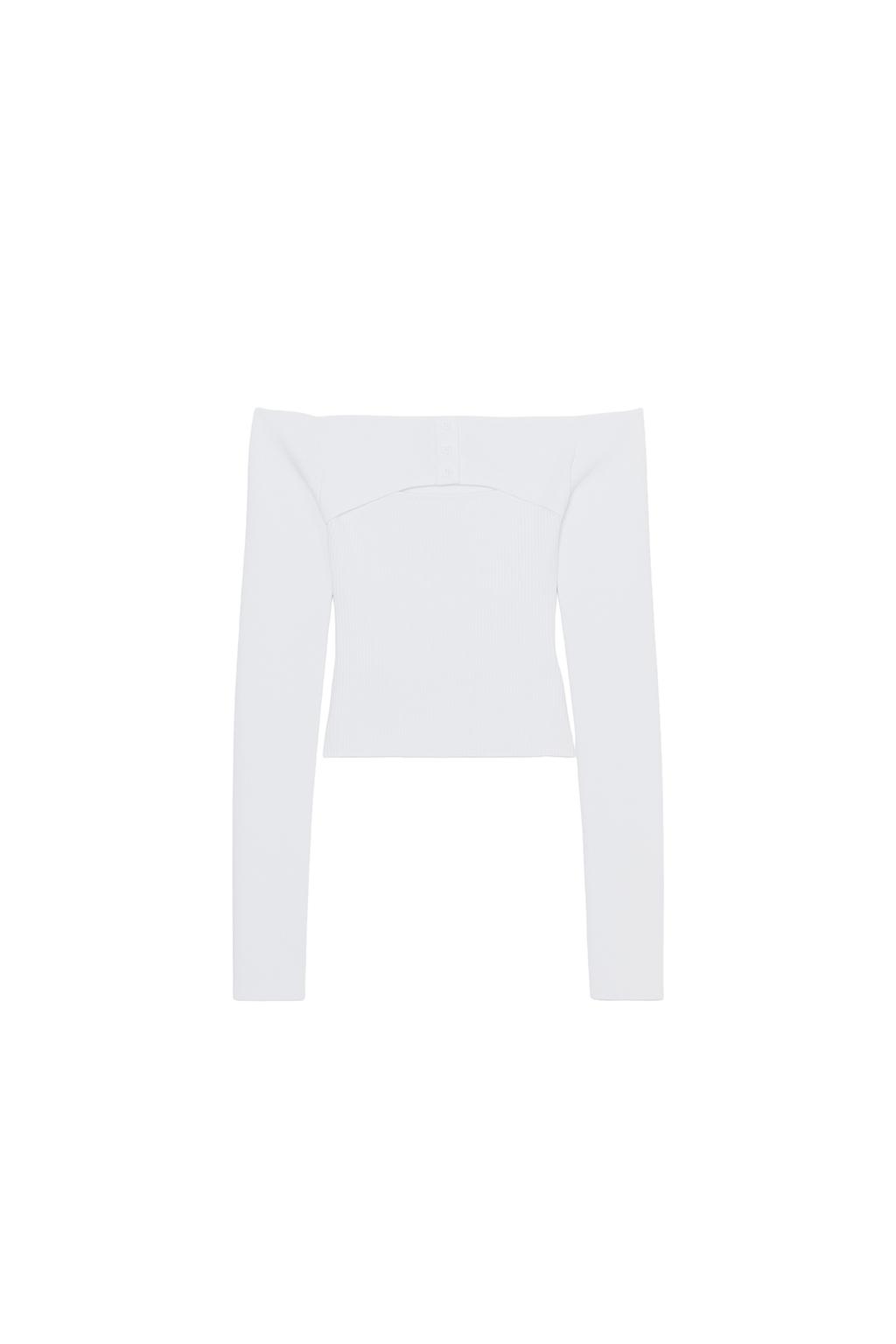 FITTED CUT OUT KNIT TOP - image 3