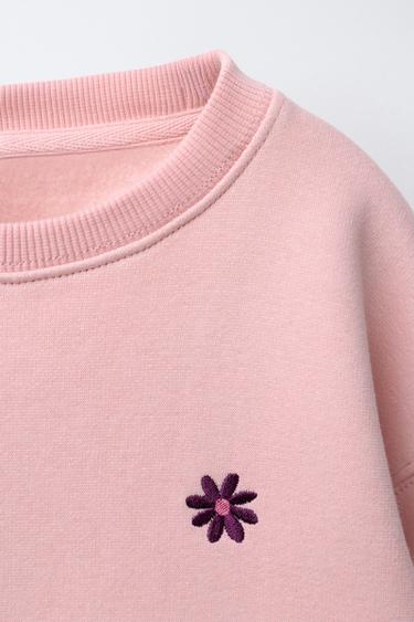 ENSEMBLE SWEAT ET JOGGER BRODÉ - Rose de Zara - Image 2