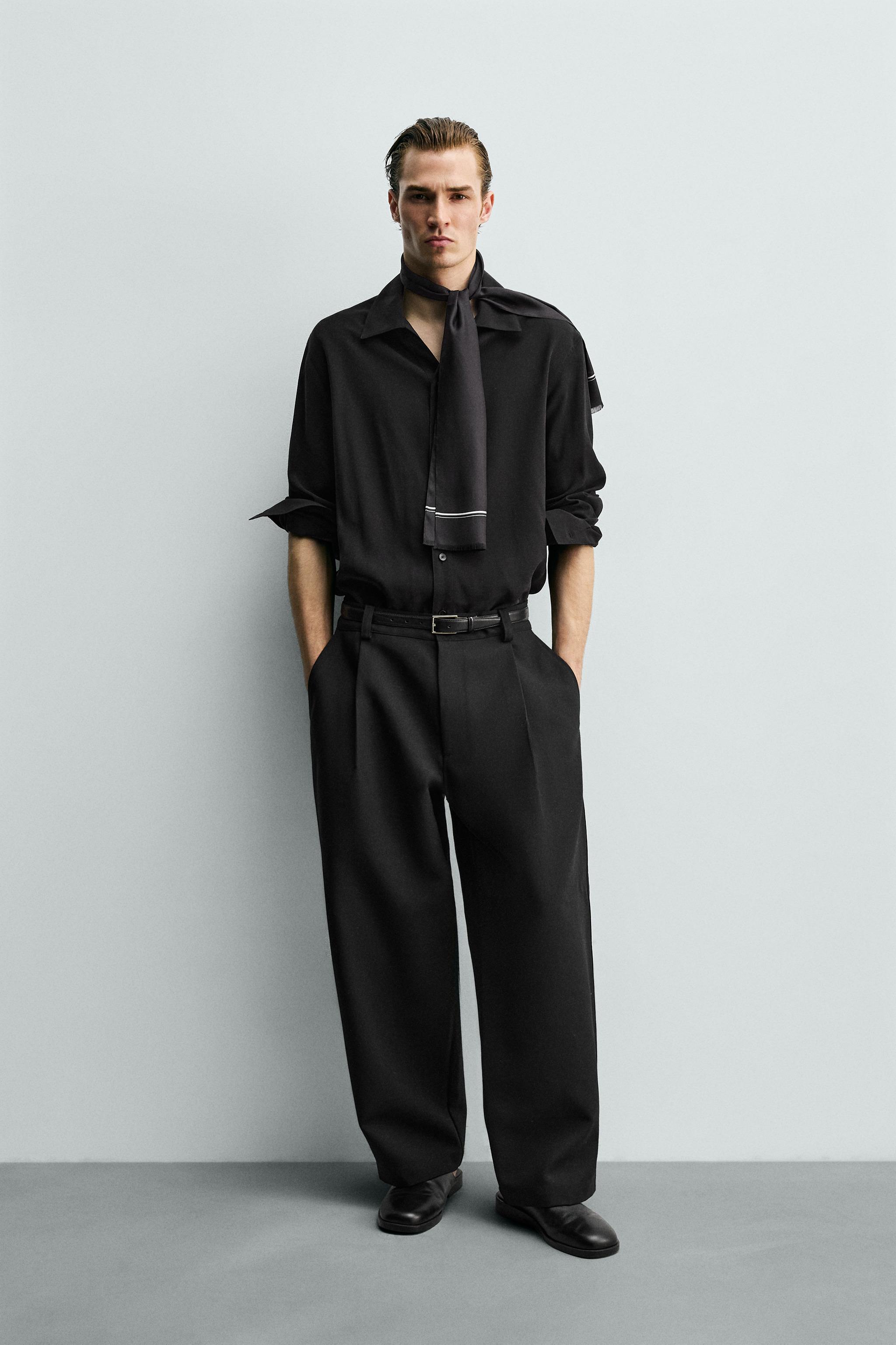 シャツ (ブラック・黒) | メンズ | ZARA 日本