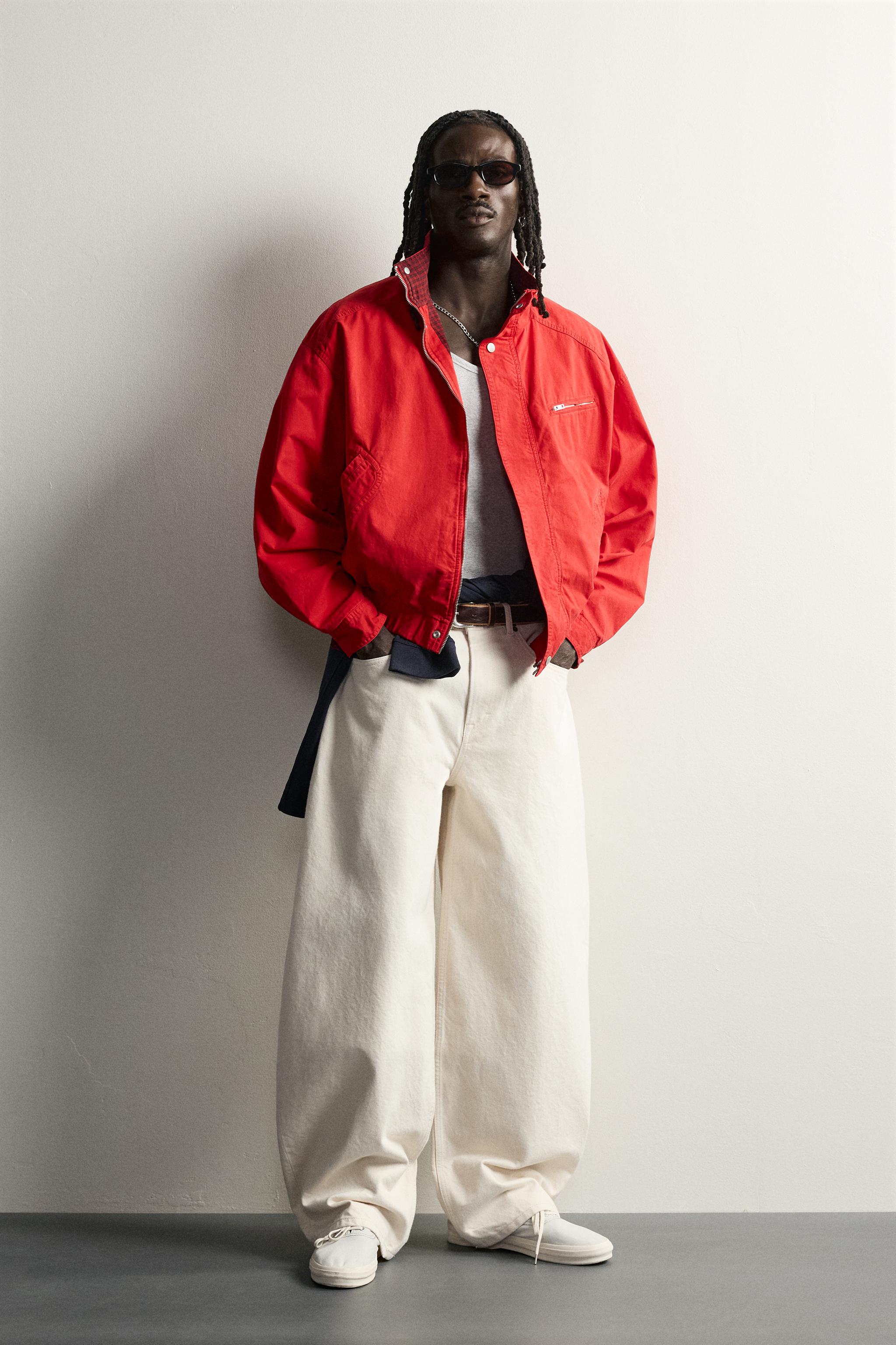 CONTRAST RELAXED FIT JACKET