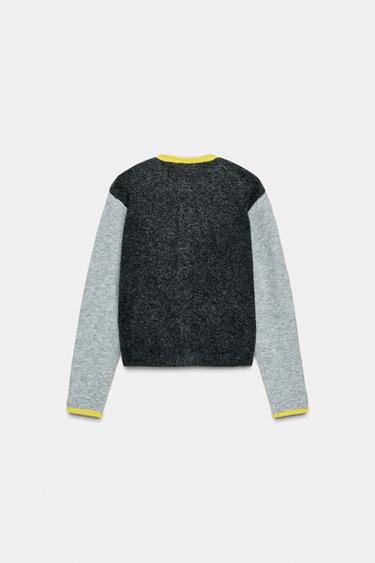 COLOUR BLOCK CARDIGAN - Multicoloured by Zara - Image 6