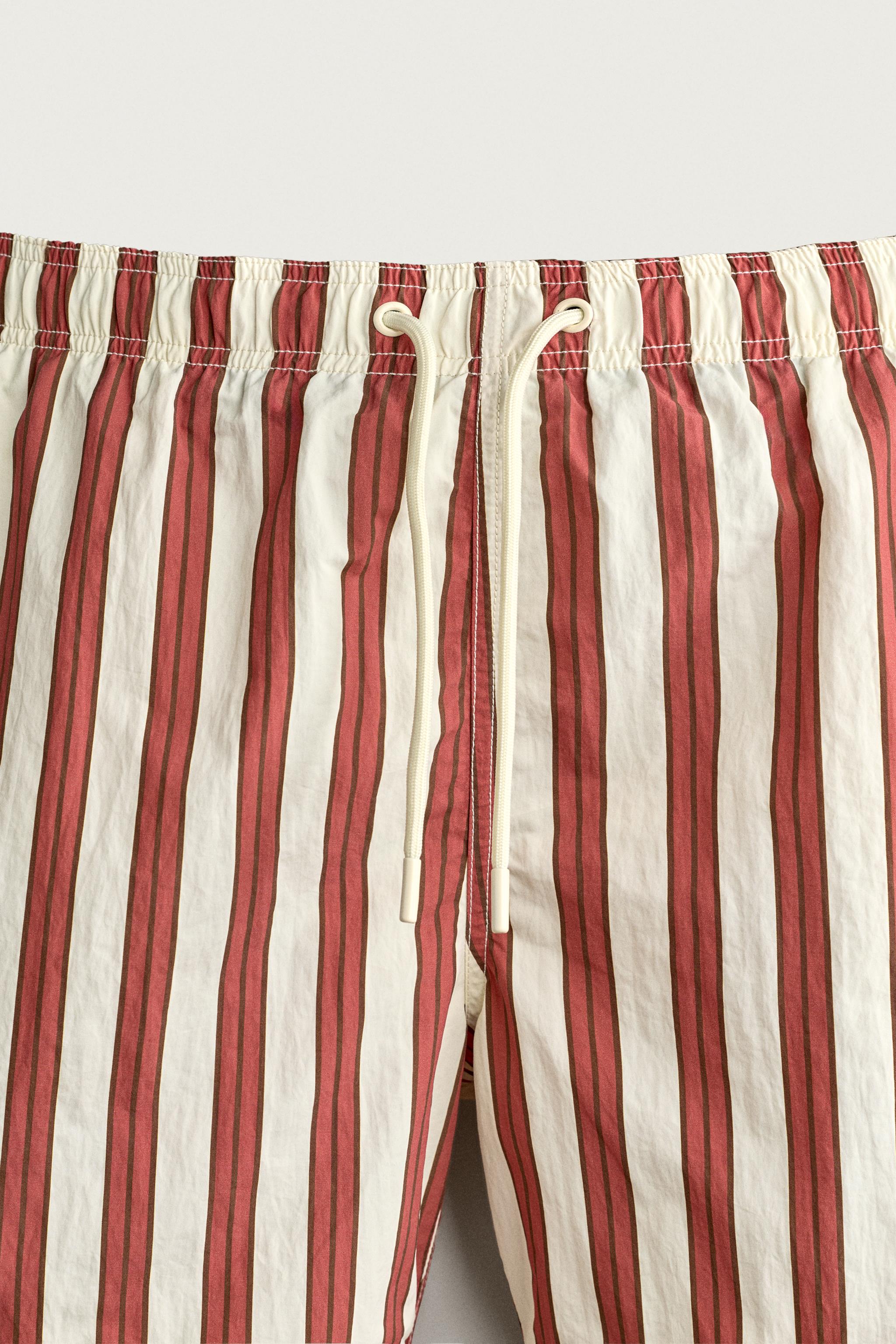 LONG STRIPED SWIMSHORTS