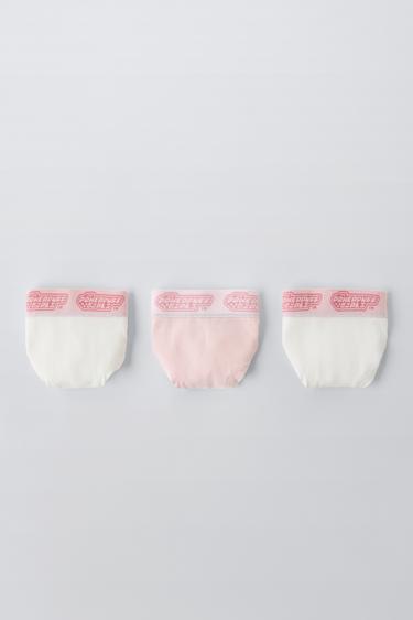 6-14 سنة/ حزمة من ثلاثة سراويل داخلية SUPERNENAS ™ - وردي الخاص بـ Zara
