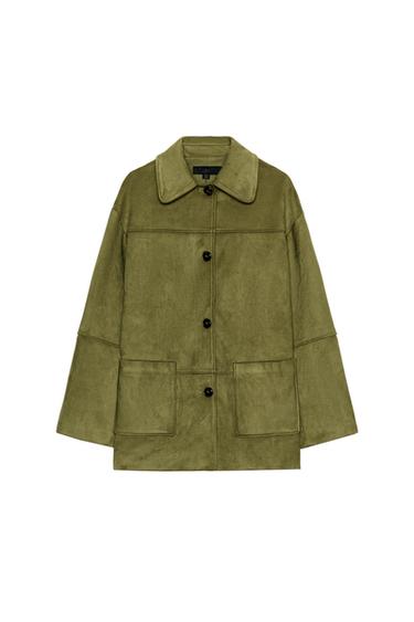 ΠΑΛΤΟ ΜΕ ΟΨΗ ΚΑΣΤΟΡ - Φιστικί του Zara