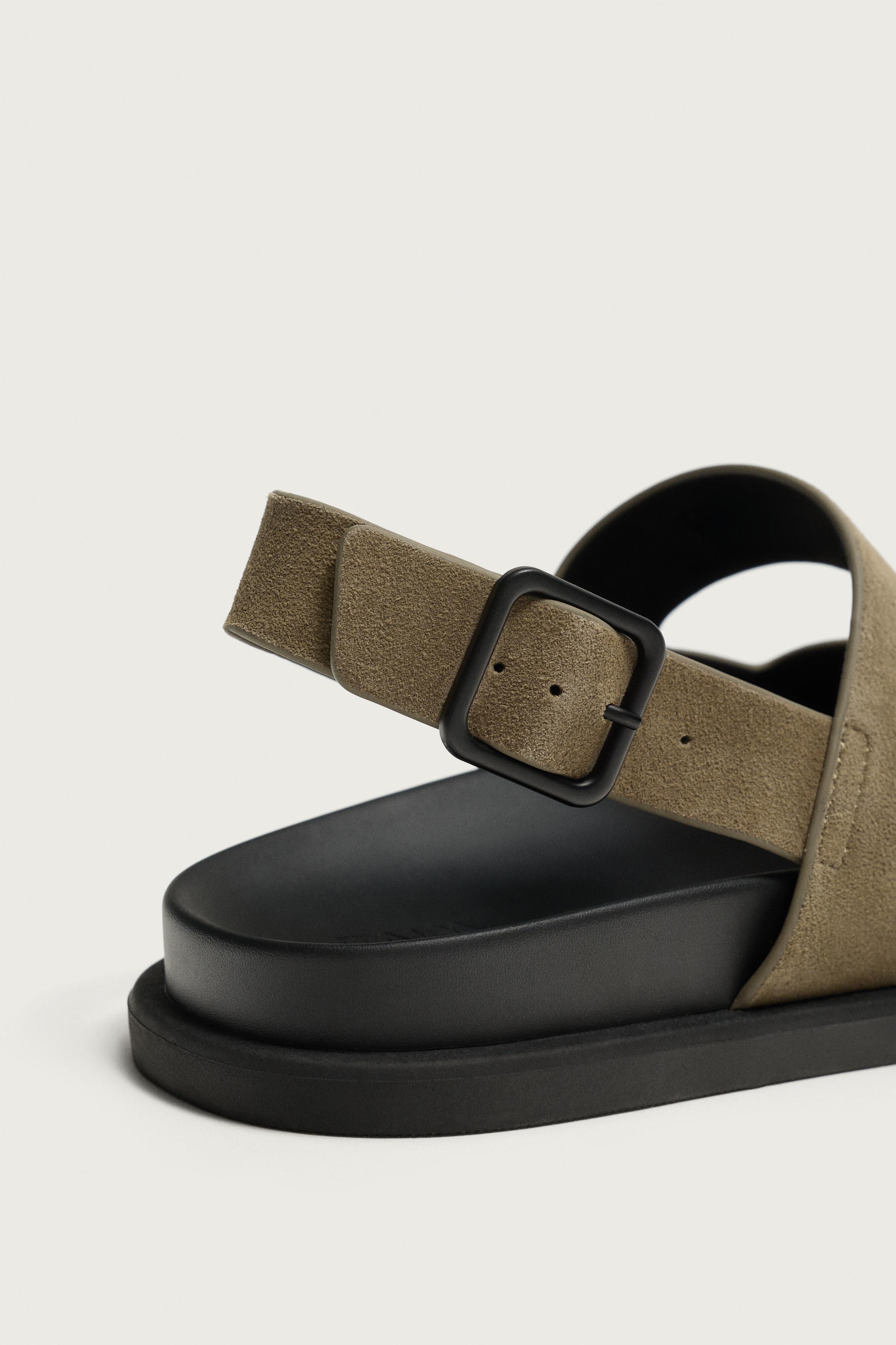 STRAPPY LEATHER SANDALS