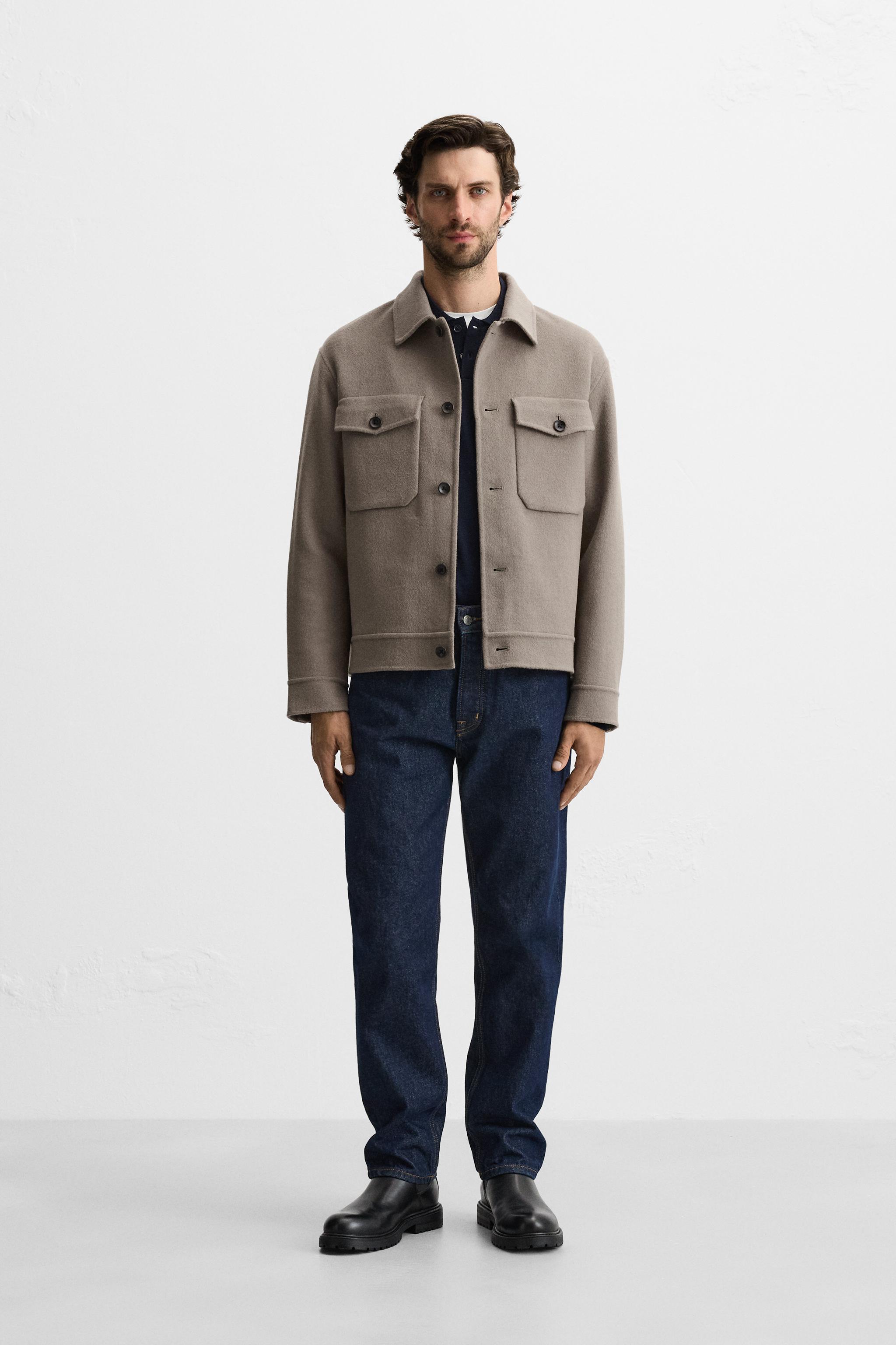 ZARA Shacket fleece shops overshirt