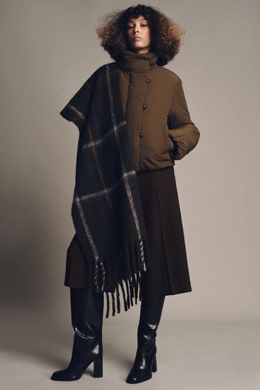 VESTE MATELASSÉE ZW COLLECTION - Chocolat de Zara - Image 4
