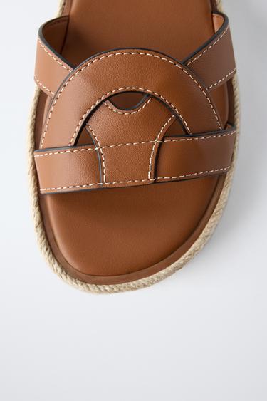 PLATFORM SANDALS - Brown by Zara - Image 4