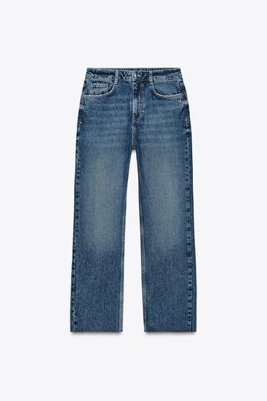 JEANS Z1975 RECTOS TIRO ALTO - Azul de Zara