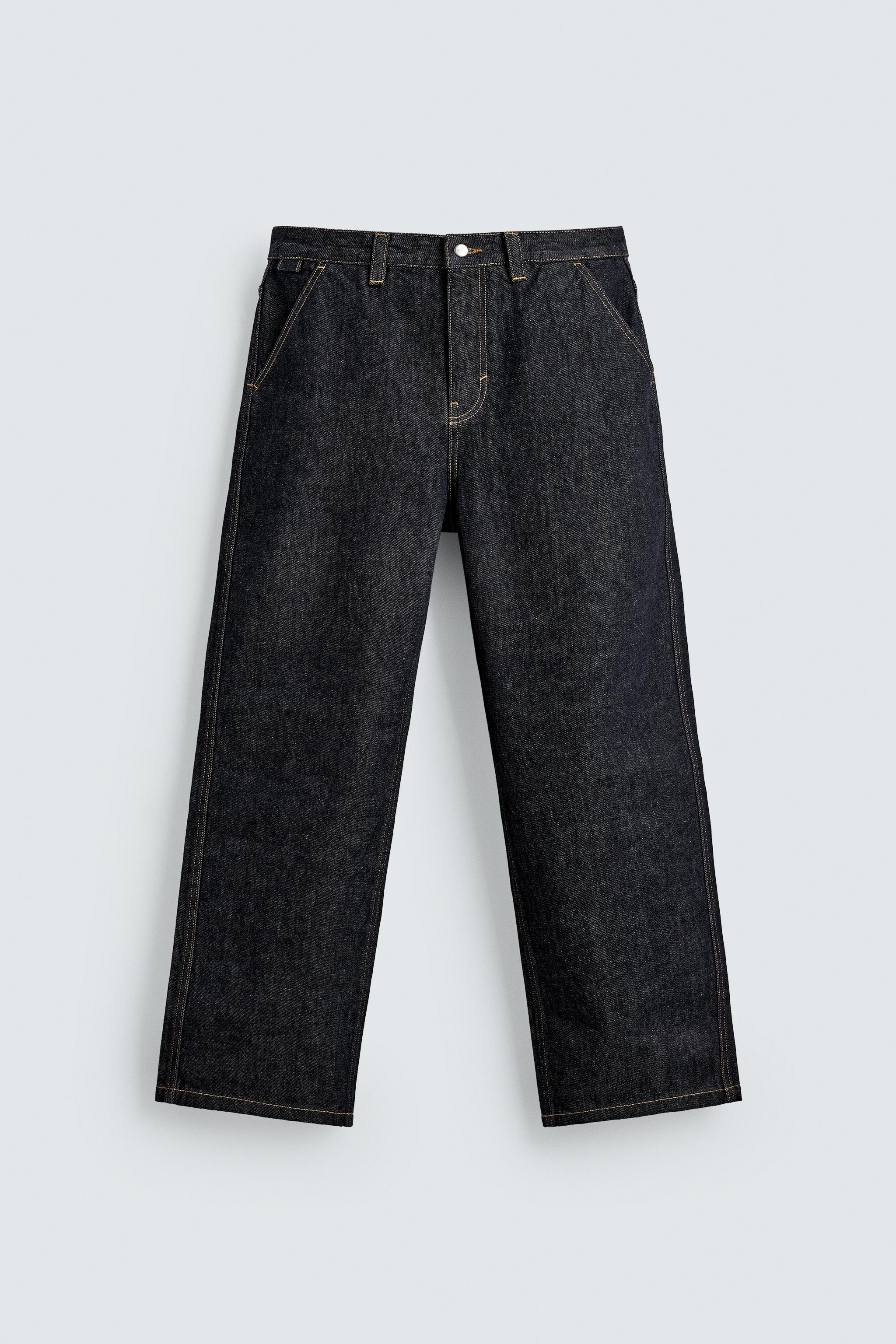 PANTALON CHINO EN DENIM BRODÉ CŒURS