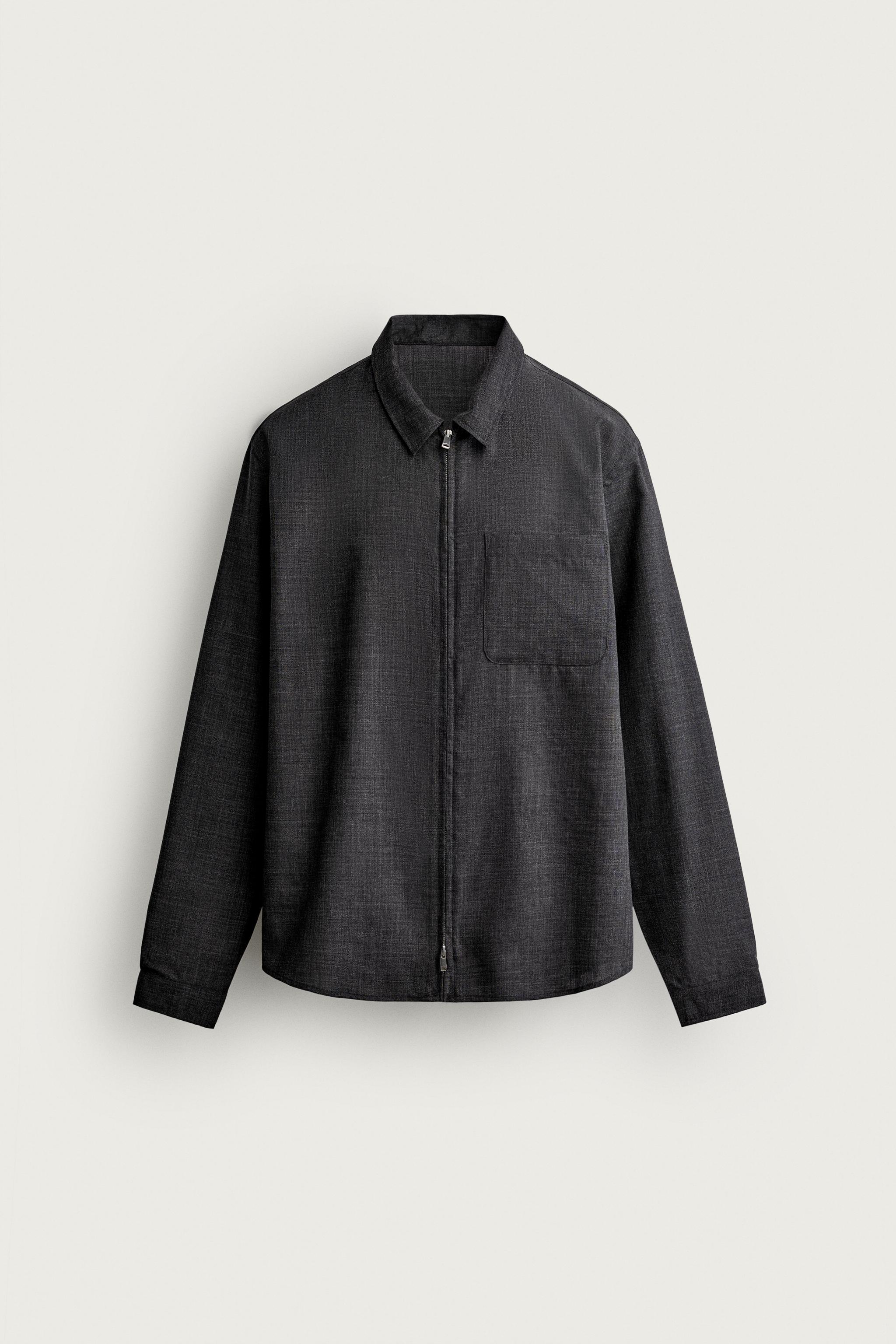 CHEMISE 100% LAINE FERMETURE ÉCLAIR MANTECO®