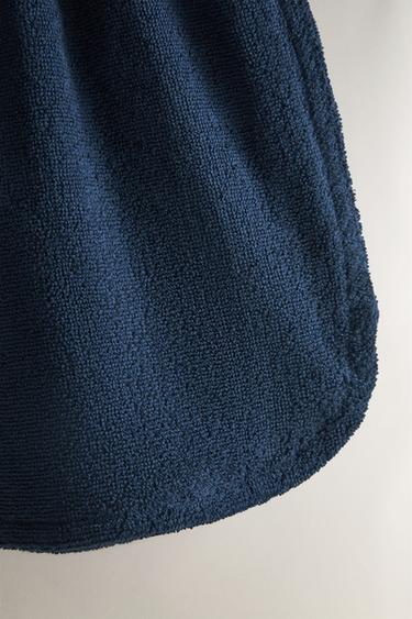 SHORT DE PLAGE EN COTON ÉPONGE - Bleu marine de Zara - Image 2
