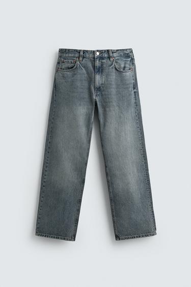 QUẦN JEANS DÁNG REGULAR FIT - Màu xanh pastel từ Zara