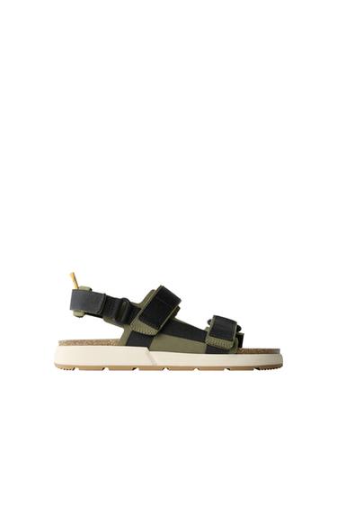 TECHNICAL SANDALS - Khaki Green by Zara