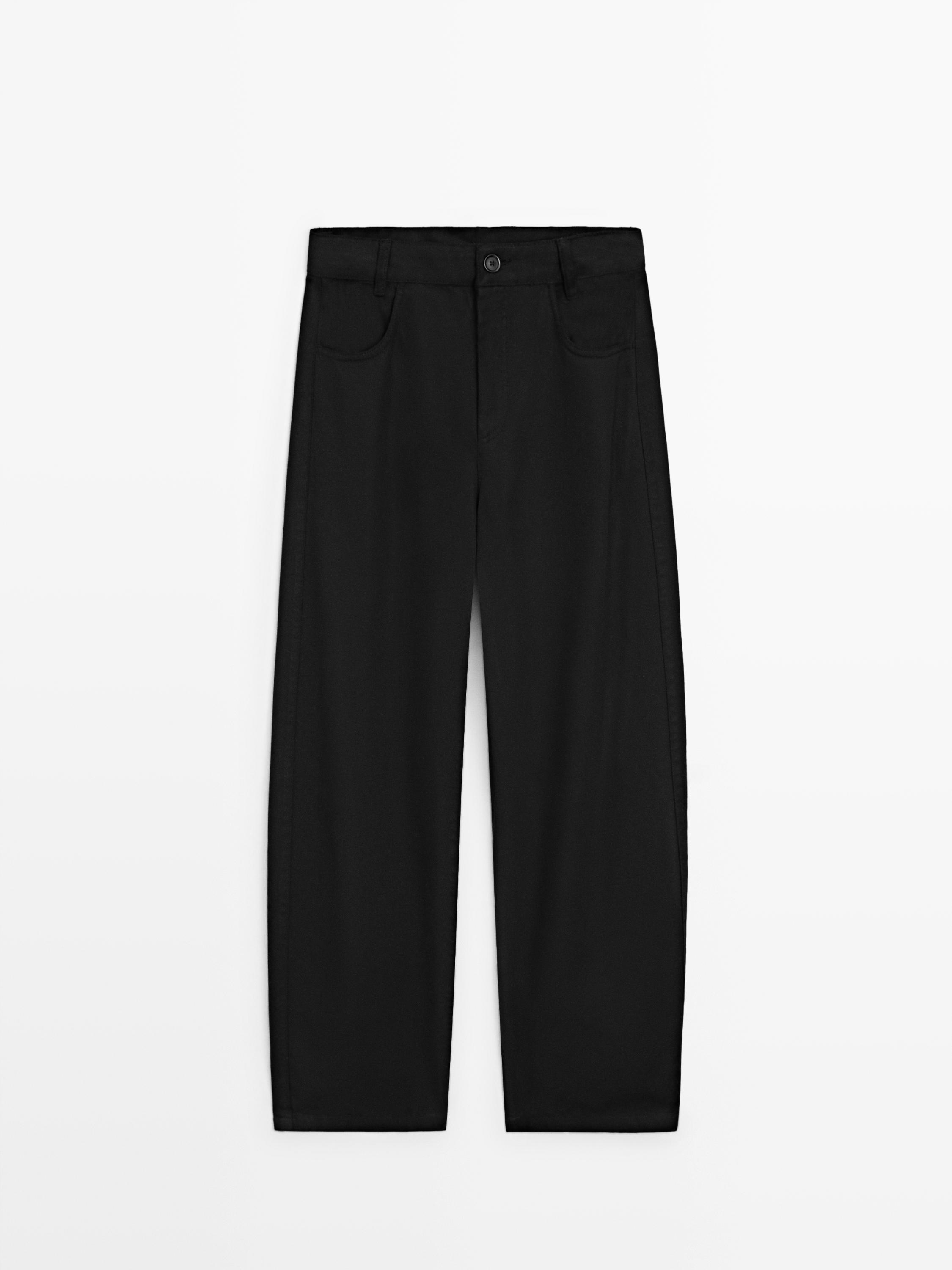 Pantalon barrel fluide