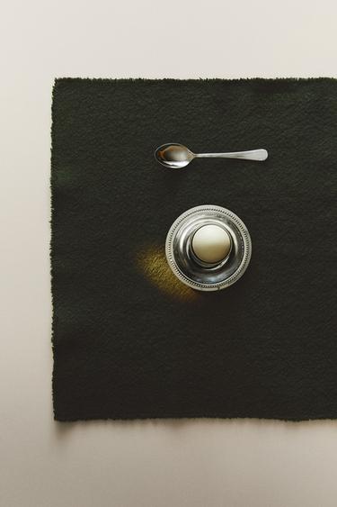 LINEN PLACEMAT WITH FRAYED EDGE - Зелений Zara