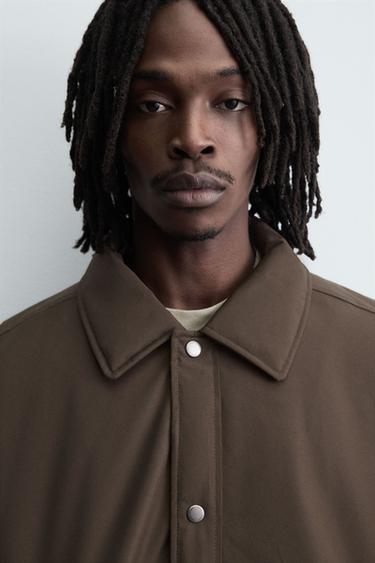 TECHNICAL QUILTED JACKET - Brown by Zara - Image 4