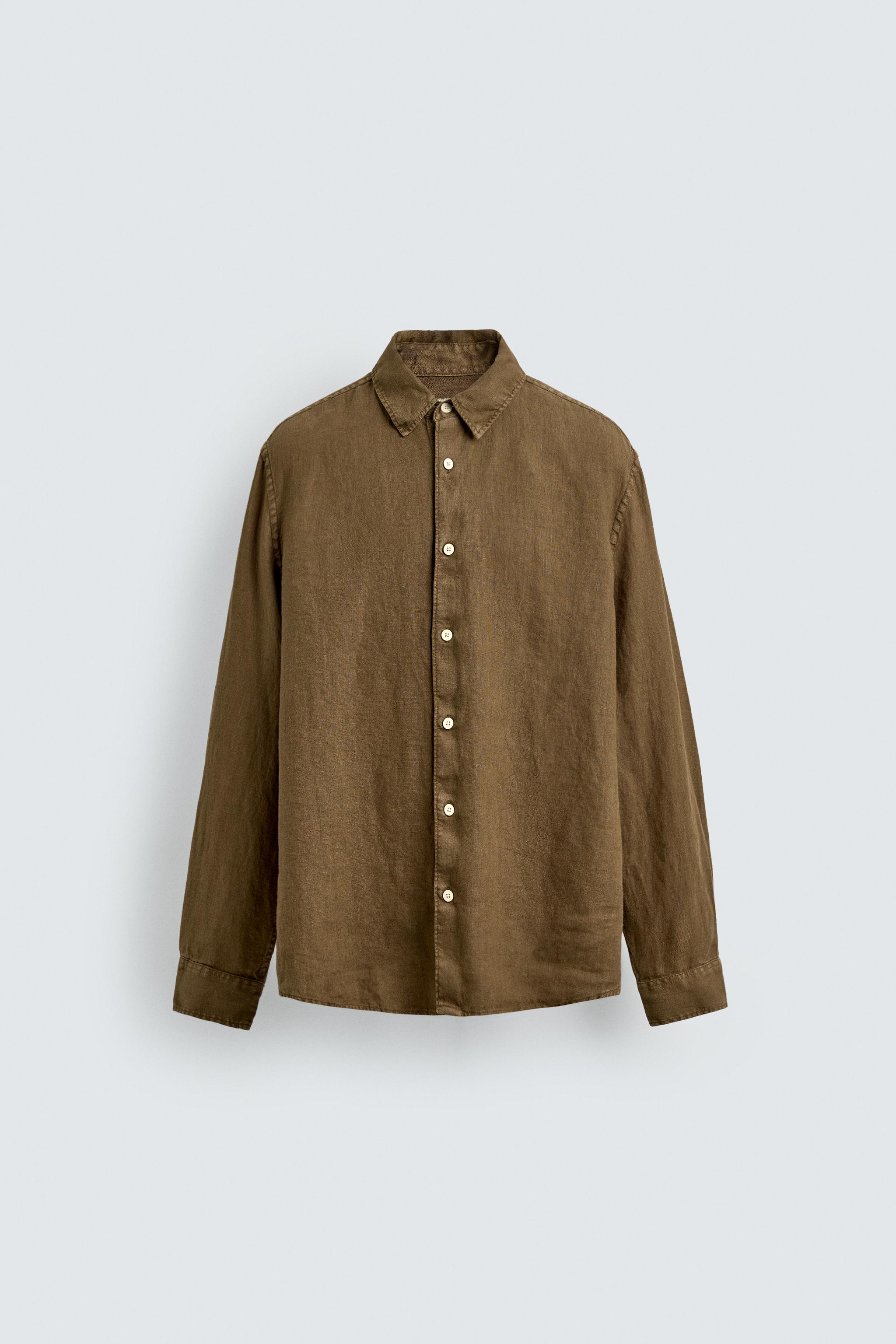 WASHED 100% LINEN SHIRT