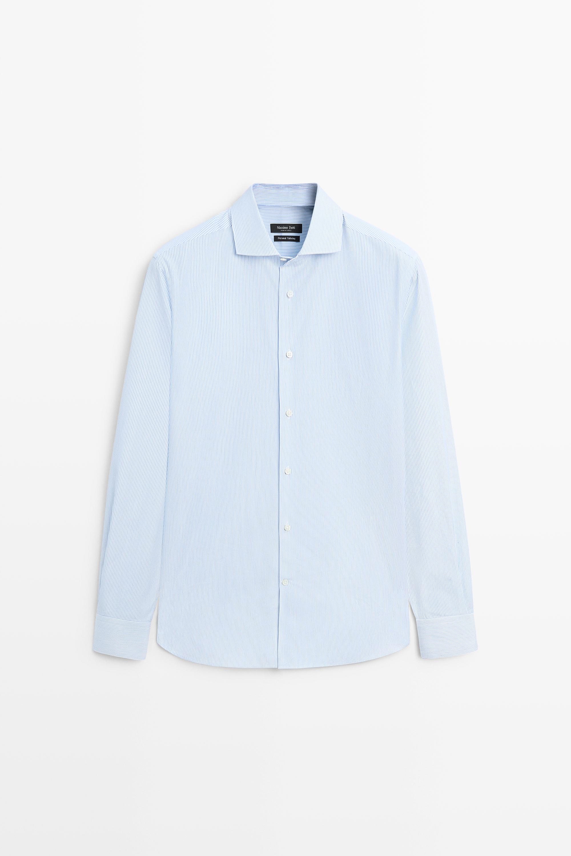 Chemise à rayures 100 % coton