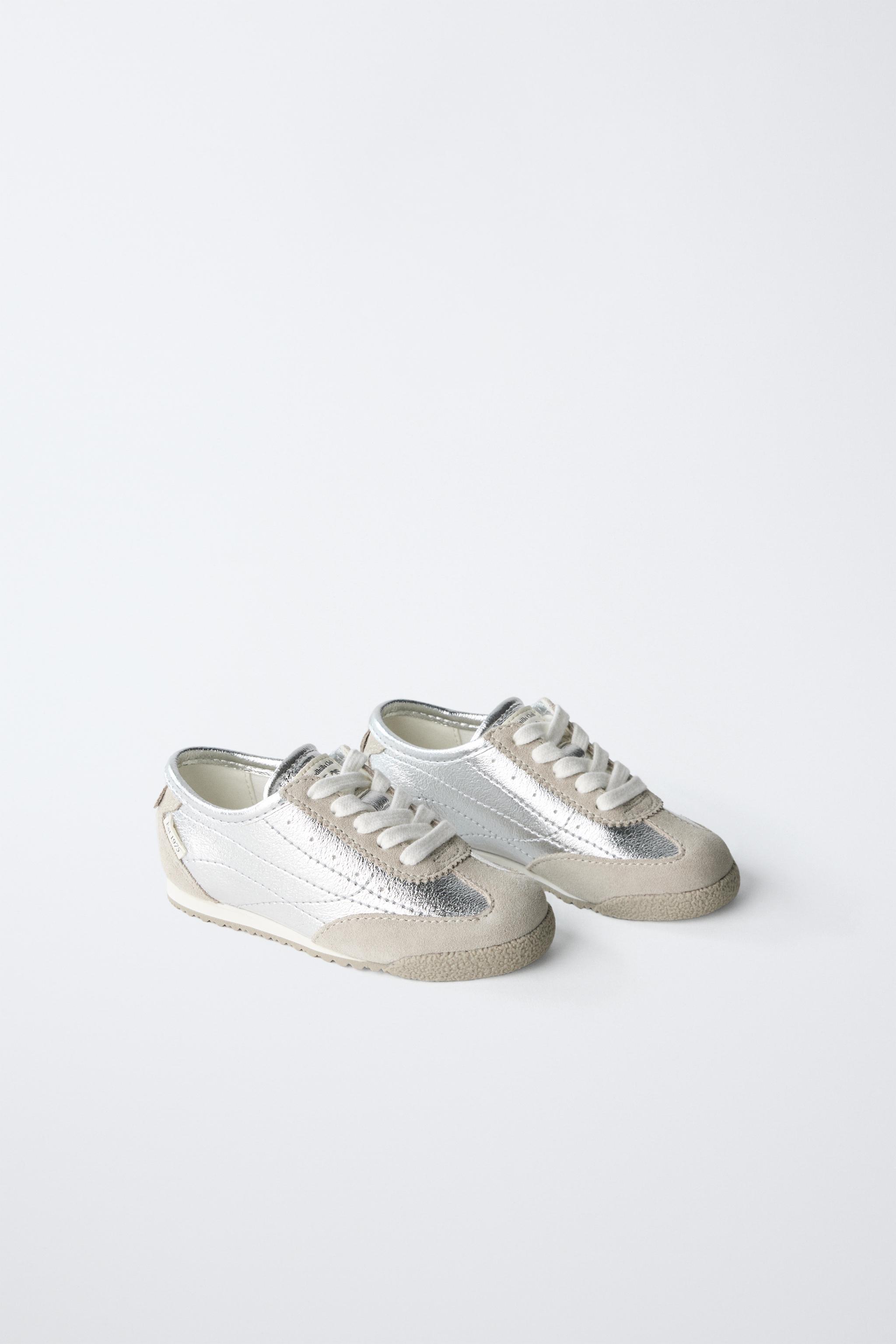 スニーカー ZARA SRPLS LTHR SNKRS 14 2291/520 SILVER SNEAKERS - Silver | ZARA United States