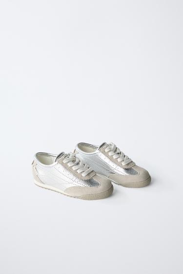 Zara SILVER SNEAKERS - Silver
